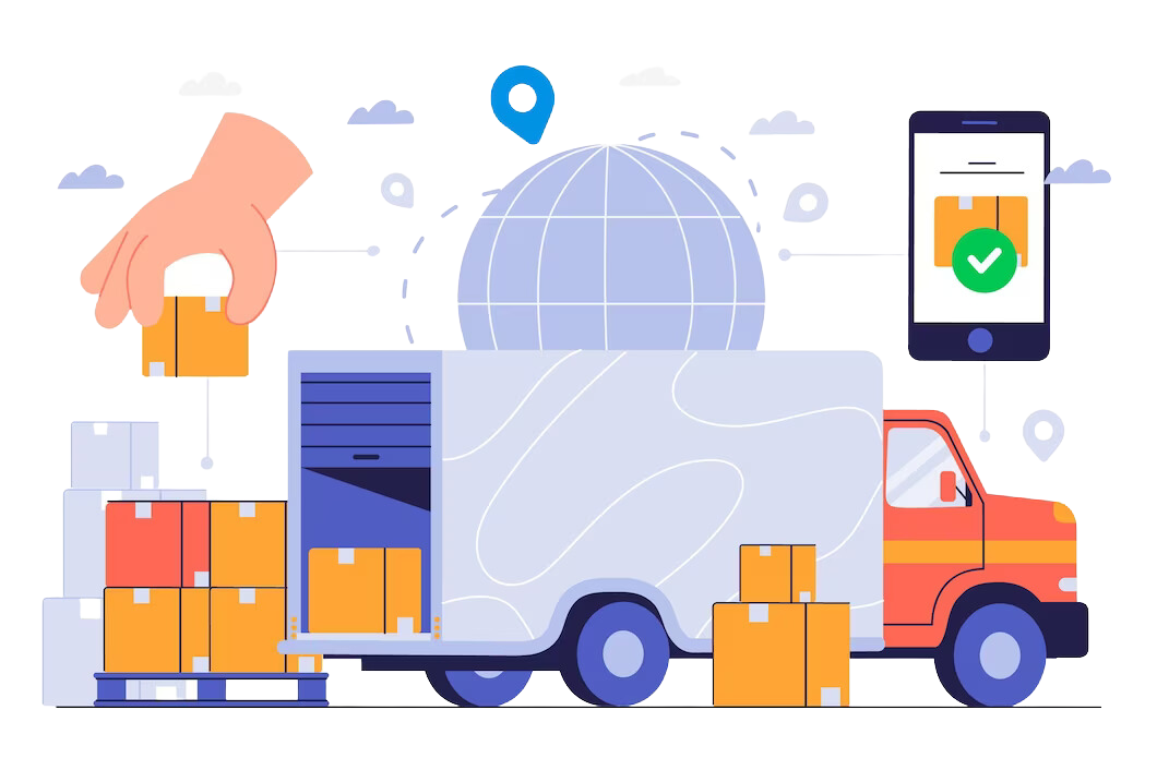 Cargo management dashboard showing real-time logistics analytics