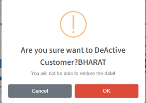 Deactivate customer widget