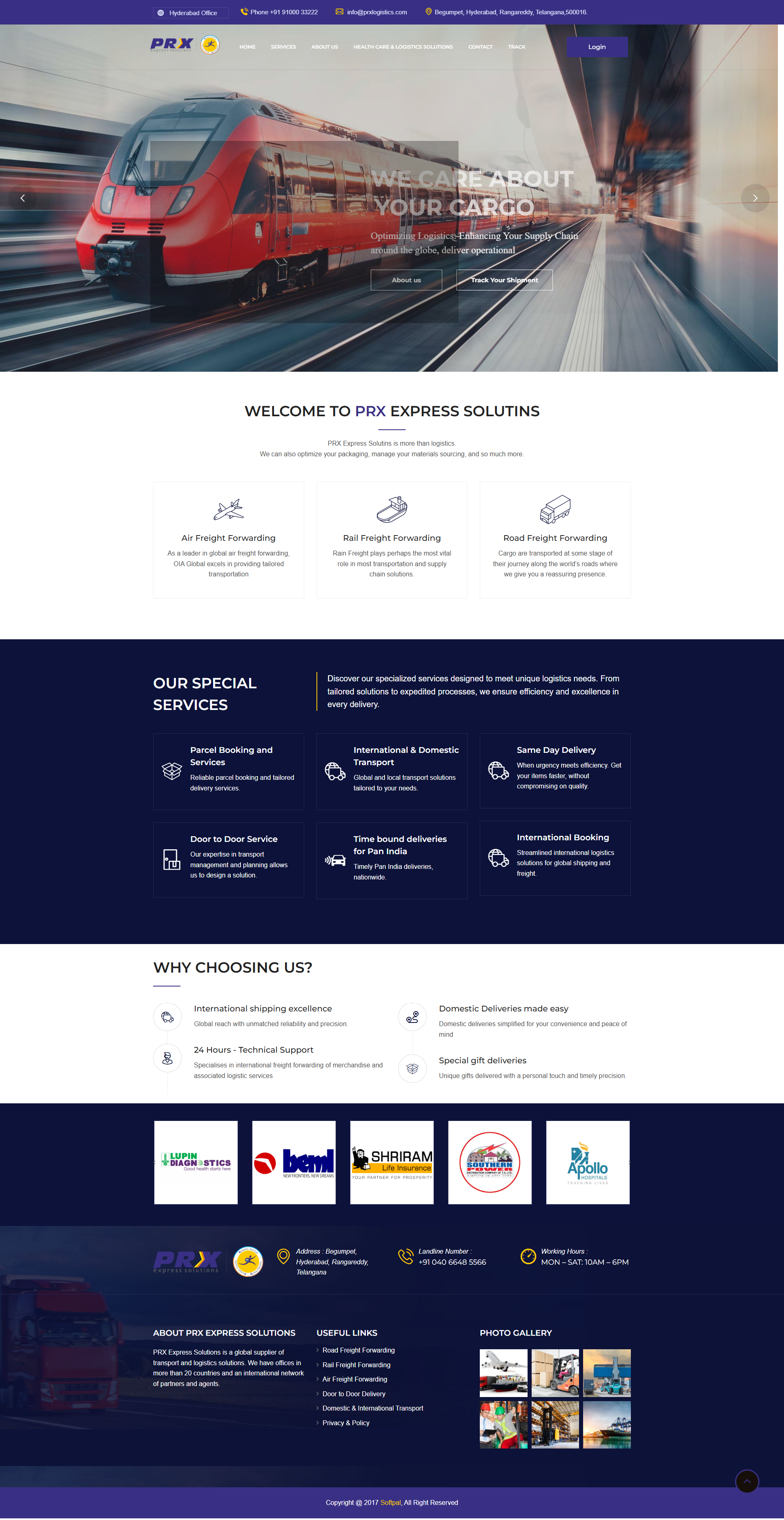 PRX Logistics — project built by Softpal
