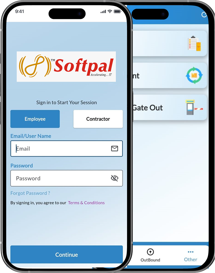 Softpal Warehouse & Inventory Management app dashboard