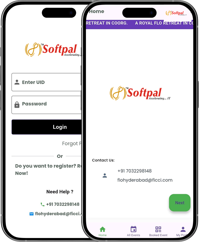 Softpal Event Management app — registrations and networking