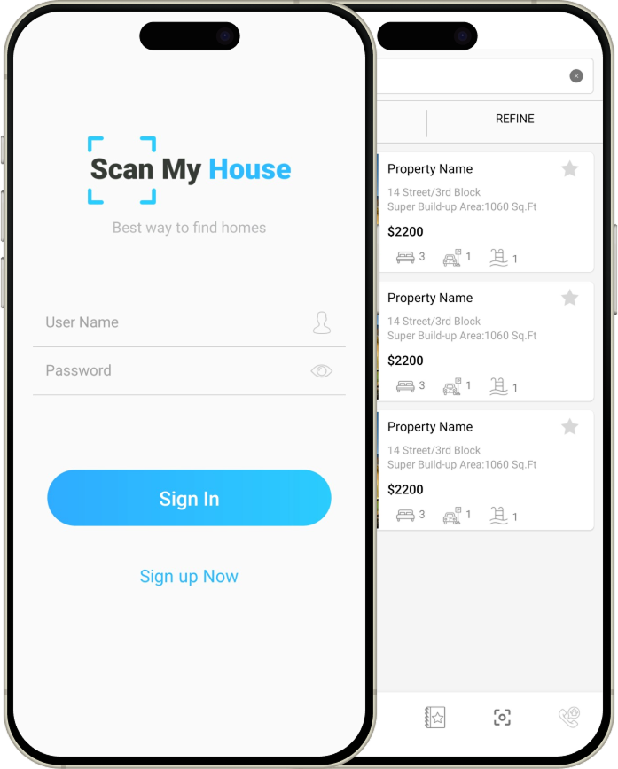 Softpal Scan Home app — property search